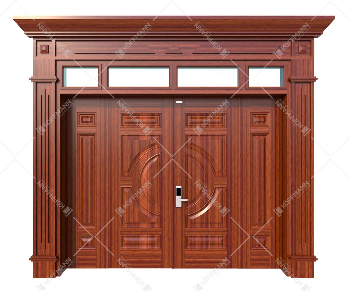 cửa thép vân gỗ luxury