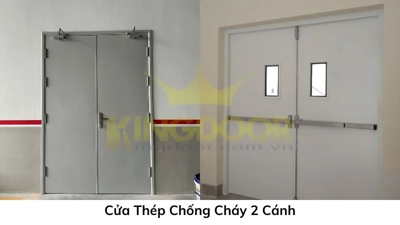 Cửa Thép Chống Cháy 2 Cánh 